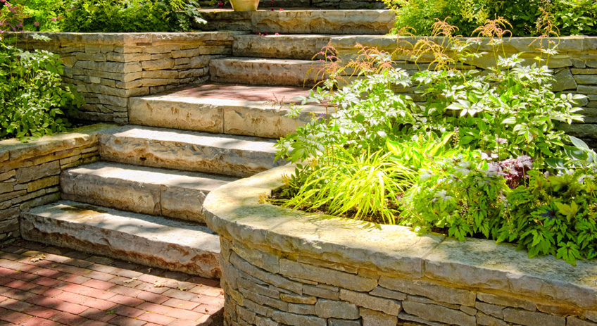 natural stone stair